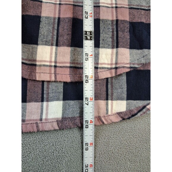 💗 Orvis Pink & Black Plaid Flannel Button-Down Shirt – Unisex Size Small - Picture 10 of 10
